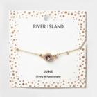River Island Womens Gem June Birthstone Bracelet