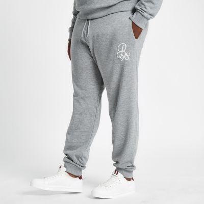 River Island Mens Big And Tall Slim Fit Embroidered Joggers