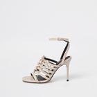 River Island Womens Strappy Lace Up Heel Sandals