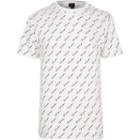 River Island Mens White Prolific Monogram Slim Fit T-shirt