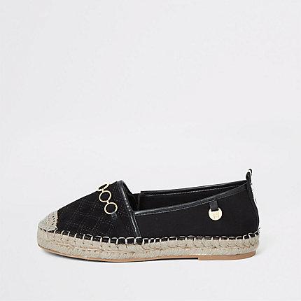 River Island Womens Quilted Espadrille Plimsolls