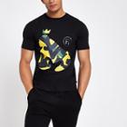 River Island Mens Money Clothing Camo Print T-shirt