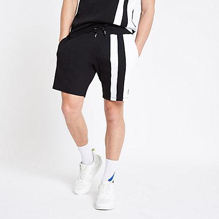 River Island Mens Slim Fit Color Block Shorts