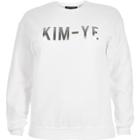 River Island Womens Ri Plus White Slogan Sweatshirt