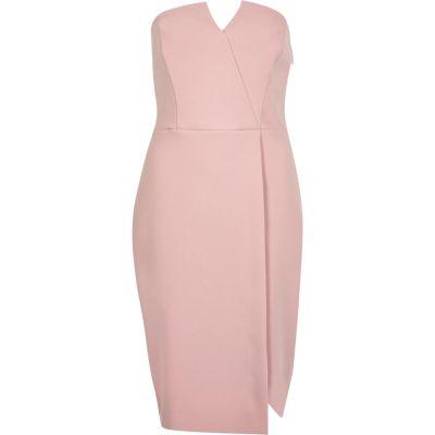River Island Womens Blush Bandeau Dress