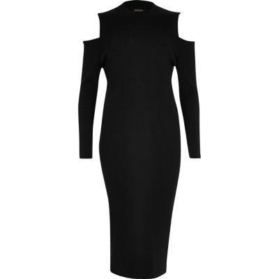 River Island Womens Plus Cold Shoulder Dress