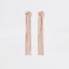 River Island Womens Gold Tone Slinky Knot Drop Earrings