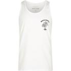 River Island Mens White 'high Hopes' Floral Print Vest