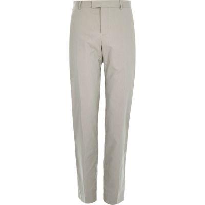 River Island Mens Smart Cotton-blend Slim Pants