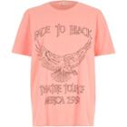 River Island Womens 'fade To Black' Rock Band Print T-shirt