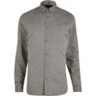 River Island Mens Diamond Textured Slim Fit Shirt