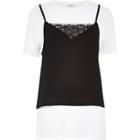 River Island Womens White 2 In 1 Cami Top