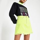 River Island Womens Neon Mini Denim Skirt