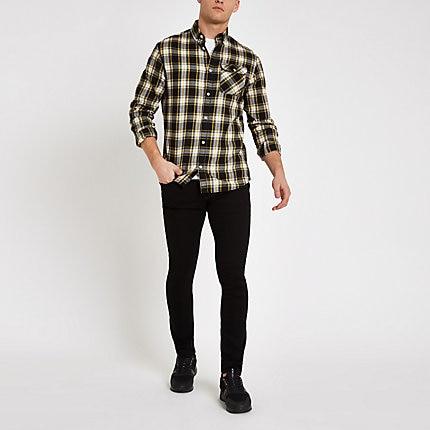River Island Mens Jack And Jones Check Regular Fit Shirt