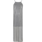 River Island Womens Silver Sequin Maxi Cami Slip Dress