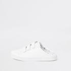 River Island Womens White Backless Velcro Trainers