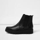 River Island Womens Leather Platform Chelsea Boots