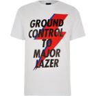 River Island Mens White 'ground Control' Print T-shirt