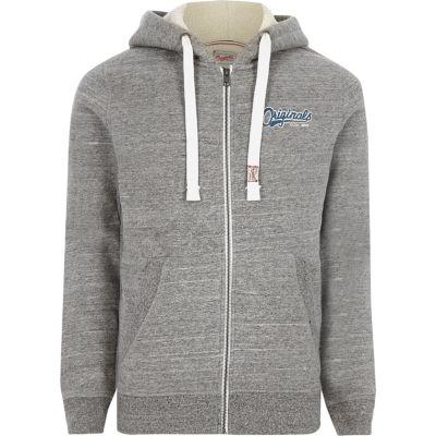 River Island Mens Jack And Jones 'originals' Zip-up Hoodie