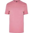 River Island Mens Stitch Panel Slim Fit T-shirt