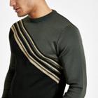 River Island Mens Diagonal Block Slim Fit Sweater