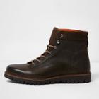 River Island Mens And Brown Mixed Texture Work Boots