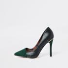 River Island Womens Wide Fit Fold Front Pumps