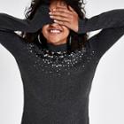 River Island Womens Sequin Embellished High Neck Jumper