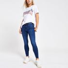 River Island Womens White 'los Angeles' Sequin Print T-shirt