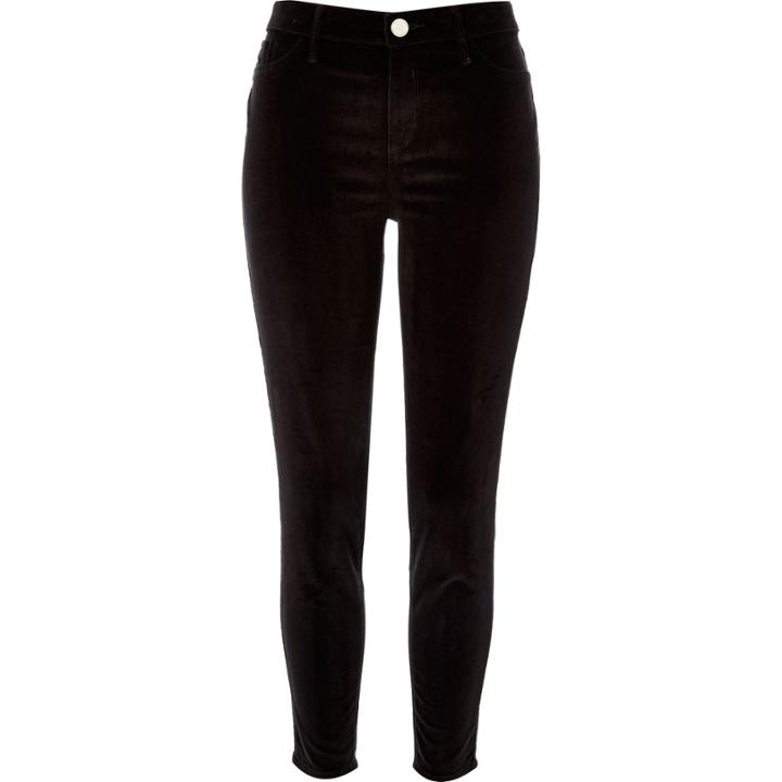 River Island Womens Velvet Molly Jeggings