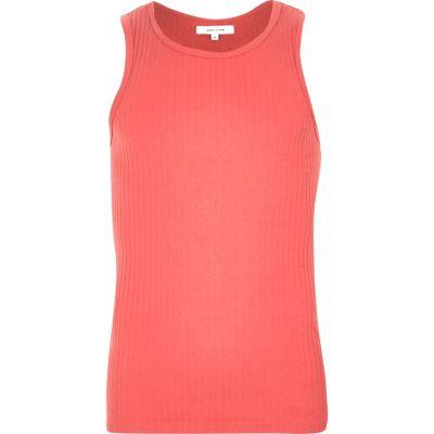 River Island Mens Ribbed Tank
