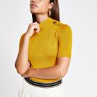 River Island Womens Knitted High Neck T-shirt
