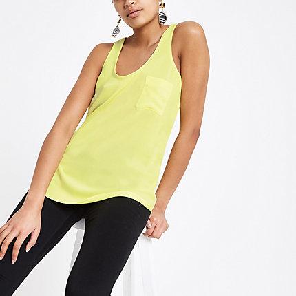 River Island Womens Chest Pocket Tank Top