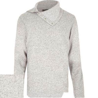 River Island Mens Cowl Neck Sweater