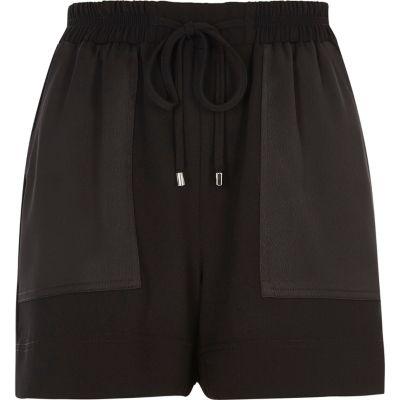 River Island Womens Woven Panel Pocket Shorts