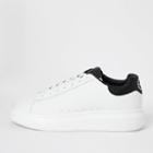 River Island Mens White Croc Embossed Lace-up Trainers