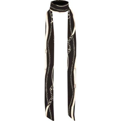 River Island Womens Chain Print Skinny Scarf