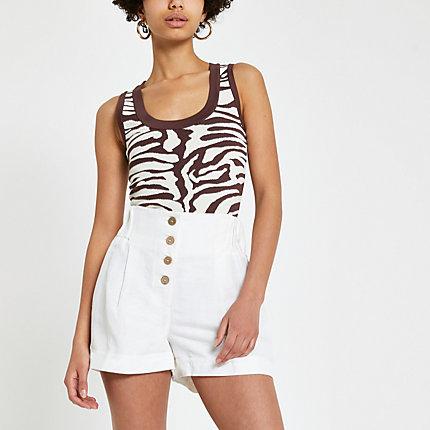 River Island Womens Animal Print Tank Top