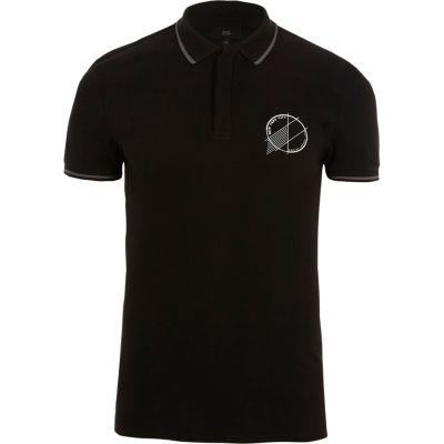 River Island Mens 'new York City' Muscle Fit Polo Shirt