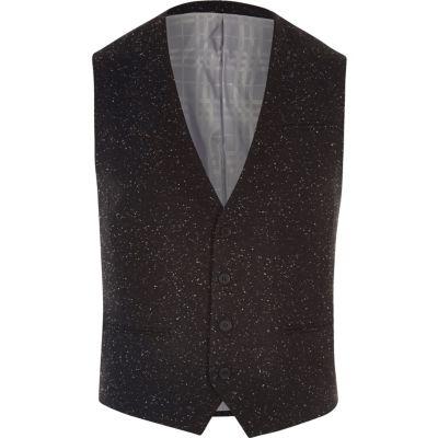 River Island Mens Textured Vito Vest
