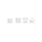 River Island Womens Silver Tone Delicate Rings Back