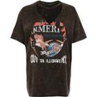 River Island Womens Print Choker Neck Band Print T-shirt