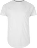 River Island Mens White Mesh Raglan Sleeve T-shirt