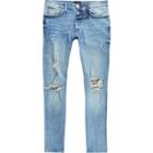 River Island Mens Big And Tall Ripped Skinny Jeans