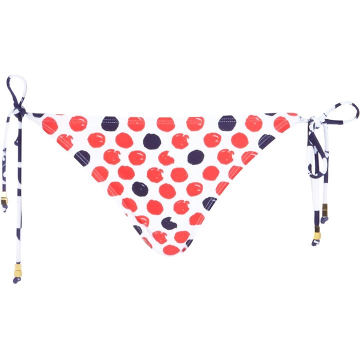 River Island Womens White Polka Dot Stripe Bikini Bottoms