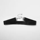 River Island Womens Faux Leather Snake Print Choker