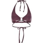 River Island Womens Ring Wrap Tie Triangle Bikini Top