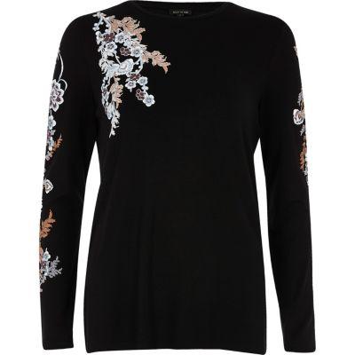 River Island Womens Floral Print Long Sleeve Top