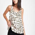 River Island Womens White Spotk Top