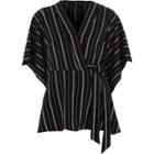 River Island Womens Stripe Kimono Sleeve Top